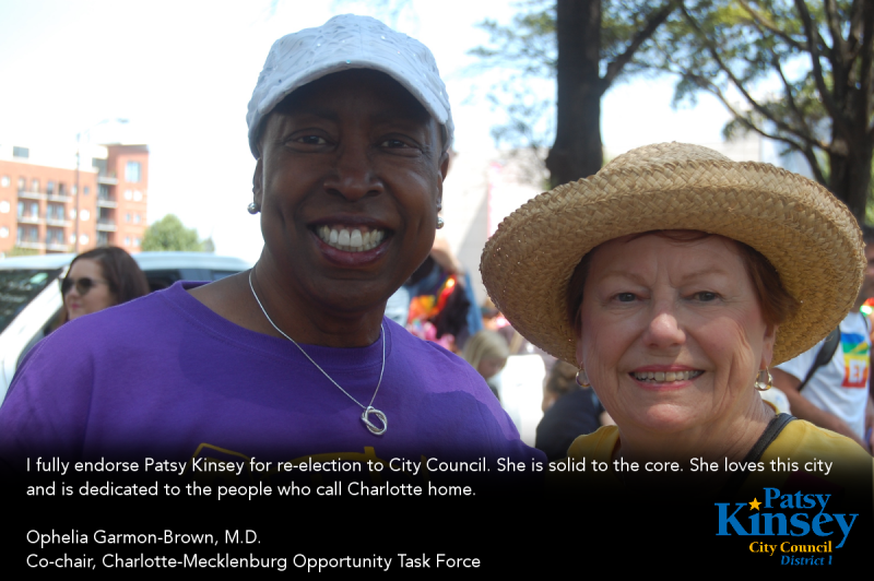 Dr. Ophelia Garmon-Brown endorses Patsy Kinsey